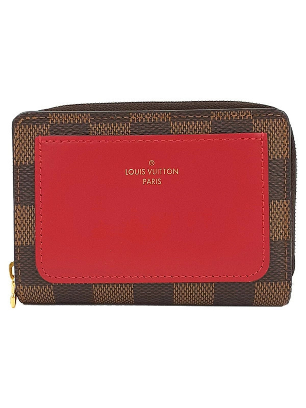 Louis Vuitton Damier Portefeuille Lou Bi fold Short Wallet